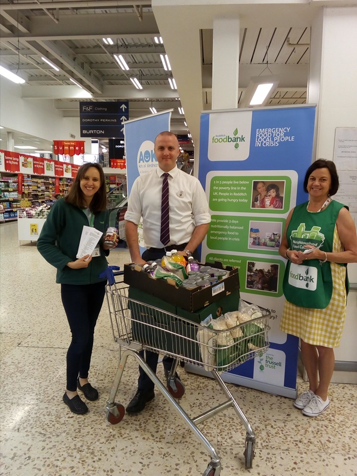 Terrific Tesco Collection Redditch Foodbank
