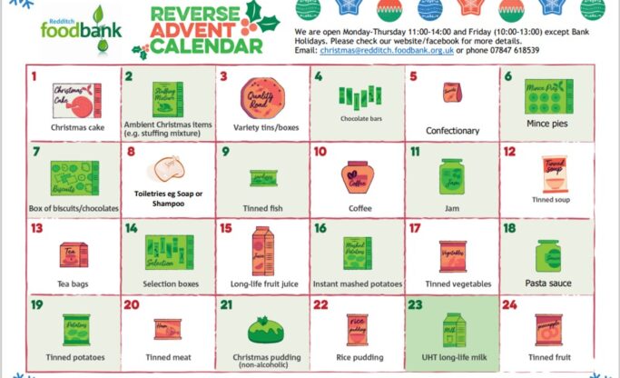 Revers advent calendar - Christmas and basic items